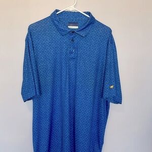 Jack Nicholson blue & black golf shirt. XL